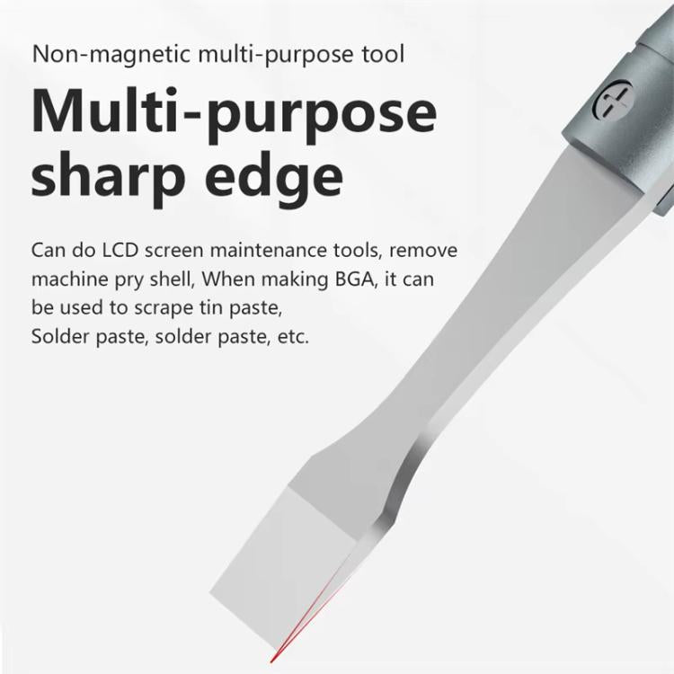 MaAnt M-068 Cell Phone Repair Non-Magnetic Stainless Steel Scraper Removal Tablet Paste Stirring BGA Pry Bar Degumming Tool - free shipping - PMC TechLife - Order now!