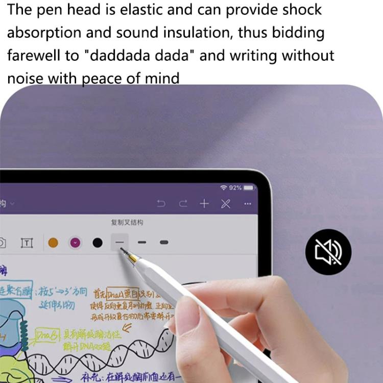 For Apple Pencil 2 / 1 Elastic Tip Soft Probe Silent Replacement Nib, Spec: HB Transparent - Pencil Accessories by PMc TechLife | Online Shopping South Africa | PMc TechLife | Buy Now Pay Later Mobicred