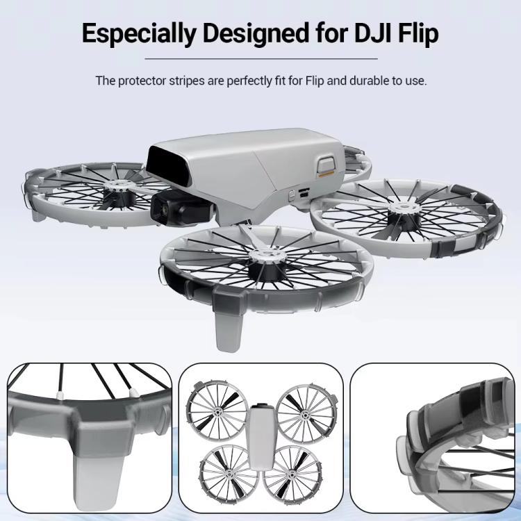 For DJI Flip RCSTQ Paddle Impact Protector Cushioning Anti-scratch and Anti-bump Ring(Gray) - free shipping - PMC TechLife - Order now!