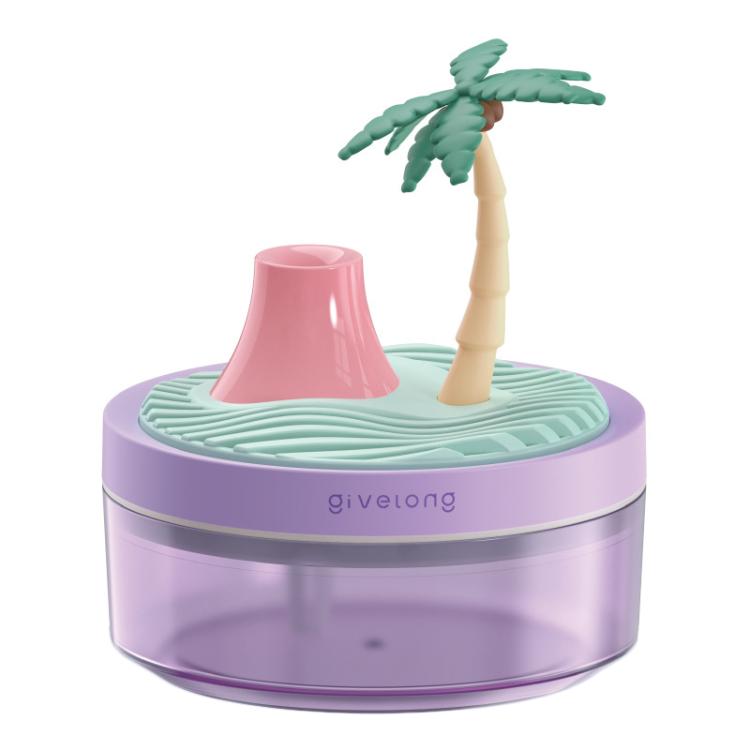 Givelong Mini Portable Landscape Humidifier Plant Pot Hydrator Mister USB Car Spray Aromatherapy Diffuser(Coconut Tree) - free shipping - PMC TechLife - Order now!