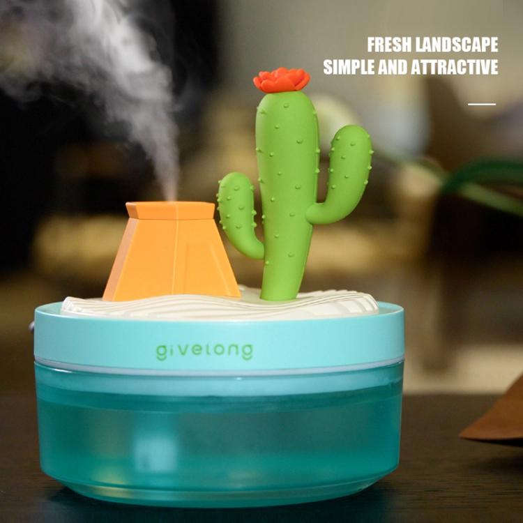 Givelong Mini Portable Landscape Humidifier Plant Pot Hydrator Mister USB Car Spray Aromatherapy Diffuser(Cactus) - free shipping - PMC TechLife - Order now!