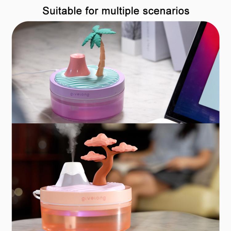 Givelong Mini Portable Landscape Humidifier Plant Pot Hydrator Mister USB Car Spray Aromatherapy Diffuser(Cactus) - free shipping - PMC TechLife - Order now!