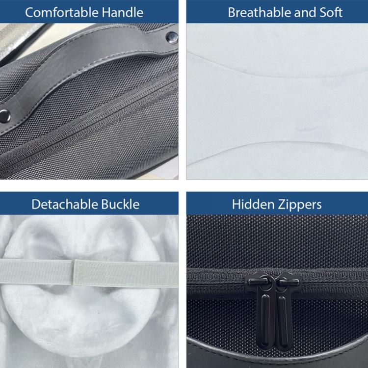 For Meta Quest 3 VR Glasses Storage Case EVA Anti-Pressure Hard Shell Storage Bag(Black) - VR Accessories by PMC TechLife | Online Shopping South Africa | PMC TechLife | Buy Now Pay Later Mobicred