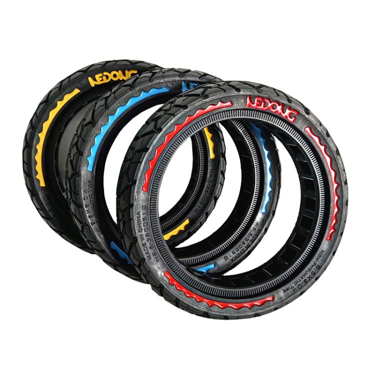 9.5 Inch Electrical Scooter Pneumatic Free Tires 9.5 x 2.50 Off-Road Skeleton Solid Tire, Color: Red - free shipping - PMc TechLife - Order now!