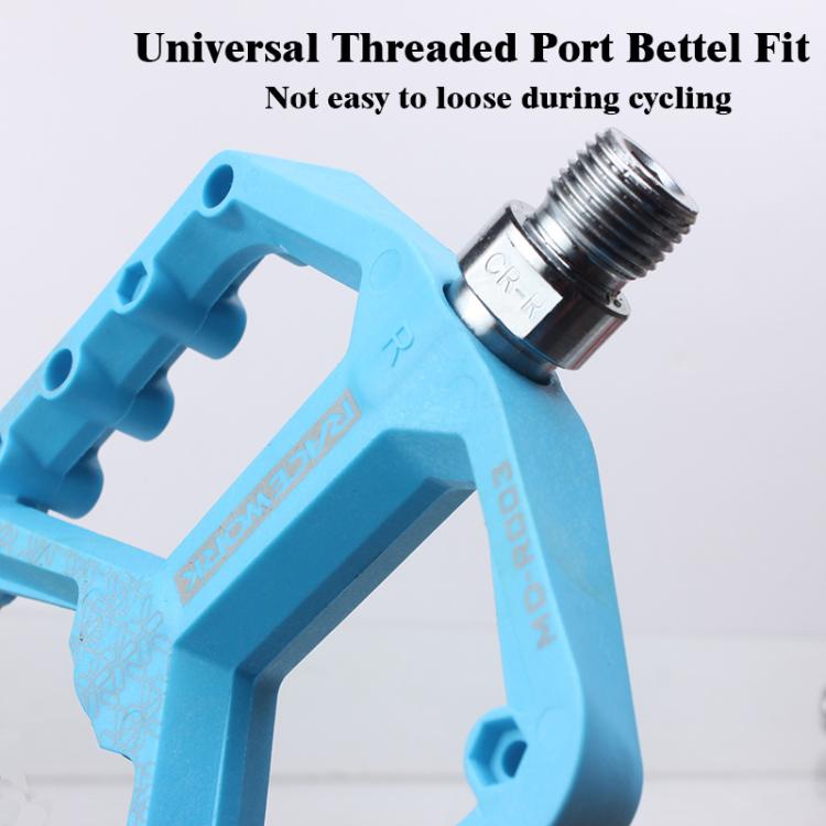 RACEWORK RK579 1pair Bicycle Wide Anti-slip Bearing Pedal Nylon Pedal(Blue) - free shipping - PMc TechLife - Order now!