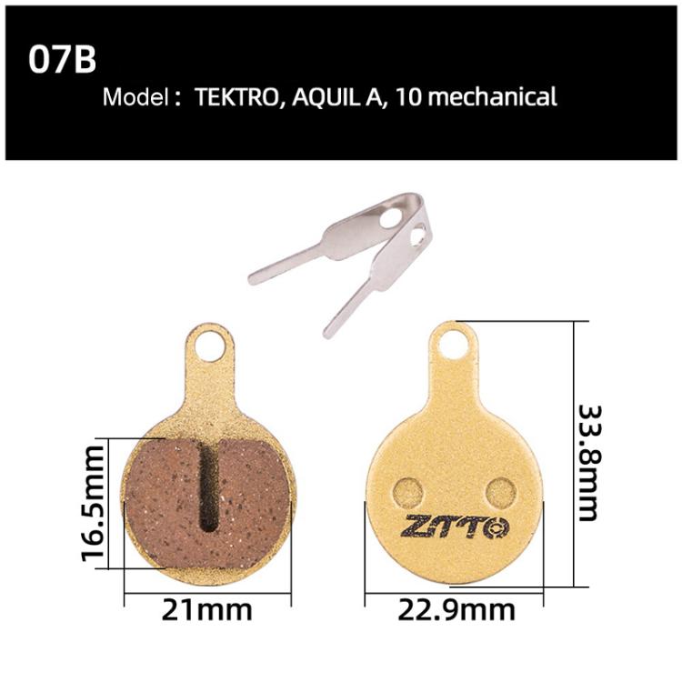 2pairs ZTTO Mountain Bike Full Metal Copper Base Lining Oil Disc Block Brake Pad, Model: MJ-07B - free shipping - PMc TechLife - Order now!
