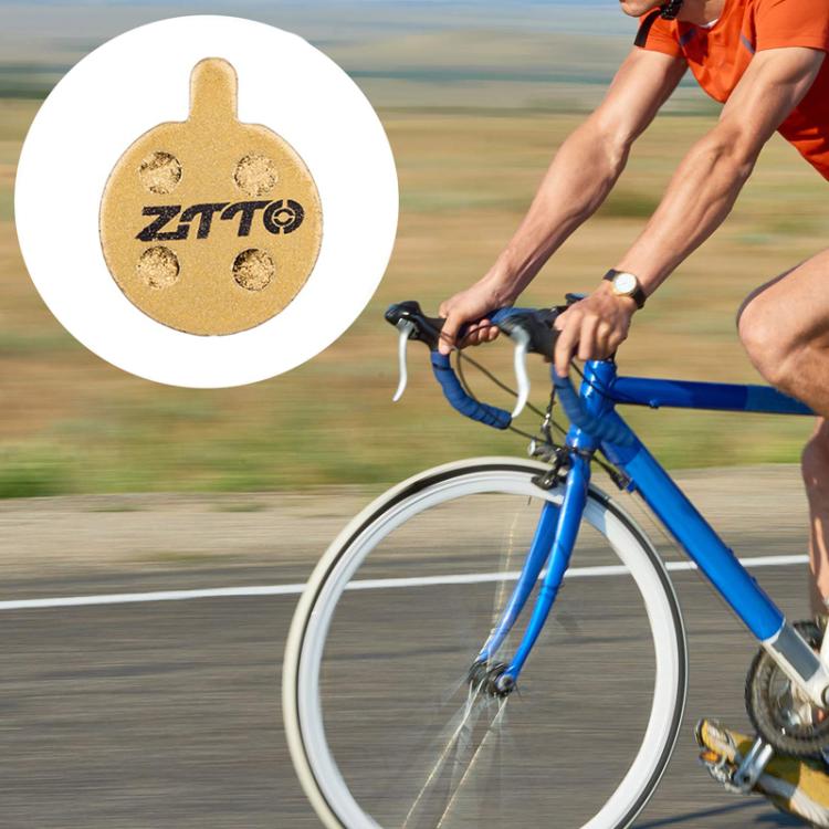 2pairs ZTTO Mountain Bike Full Metal Copper Base Lining Oil Disc Block Brake Pad, Model: MJ-01B - Bicycle Brake Parts by ZTTO | Online Shopping South Africa | PMc TechLife | Buy Now Pay Later Mobicred