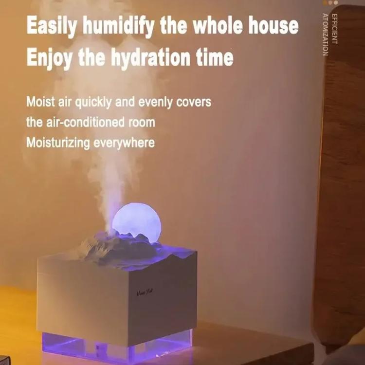 Moonfall Humidifier Aroma Diffuser Large Fog With Night Light Desktop Ornament(White) - free shipping - PMC TechLife - Order now!