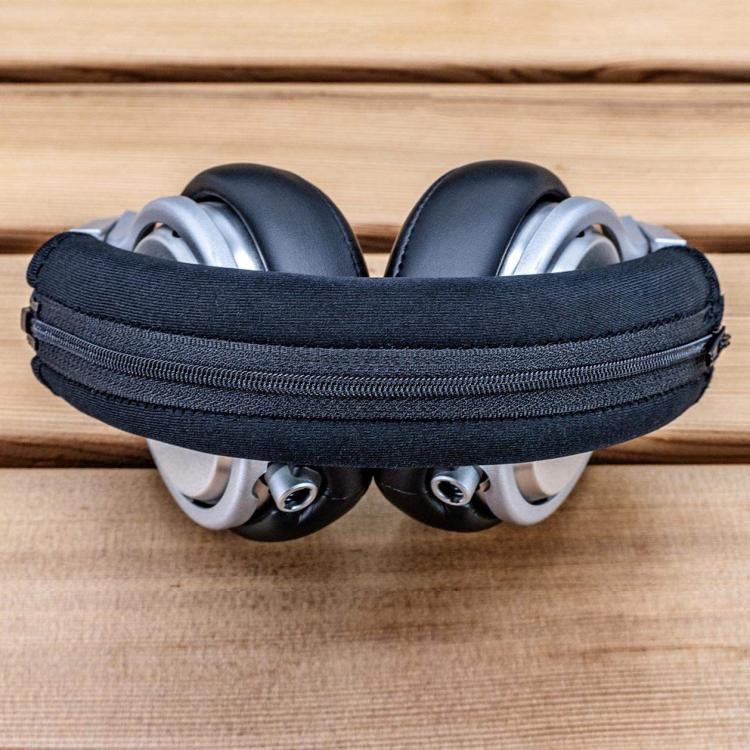 For Sony WH-1000XM4 Headphones Headband Protective Cover Replacement Parts, Spec: Leather Zipper Black - Earmuff & Pad by PMc TechLife | Online Shopping South Africa | PMc TechLife | Buy Now Pay Later Mobicred
