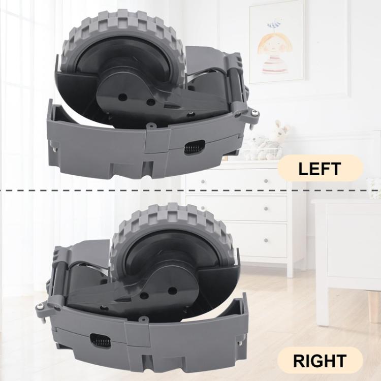 For IRobot Roomba 5/6/7/8/9 Series Walking Wheels Vacuum Cleaner Accessories Left Wheel-Black - free shipping - PMc TechLife - Order now!