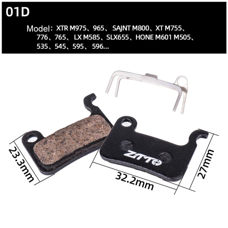 2pairs ZTTO Bicycle Disc Braking Pads Mountain Bike Semi-Metallic Resin Brake Pads, Model: MS-01D - Bicycle Brake Parts by ZTTO | Online Shopping South Africa | PMc TechLife | Buy Now Pay Later Mobicred