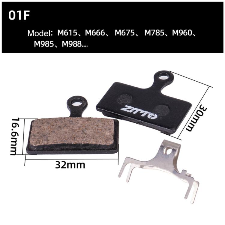 2pairs ZTTO Bicycle Disc Braking Pads Mountain Bike Semi-Metallic Resin Brake Pads, Model: MS-01F - Bicycle Brake Parts by ZTTO | Online Shopping South Africa | PMc TechLife | Buy Now Pay Later Mobicred