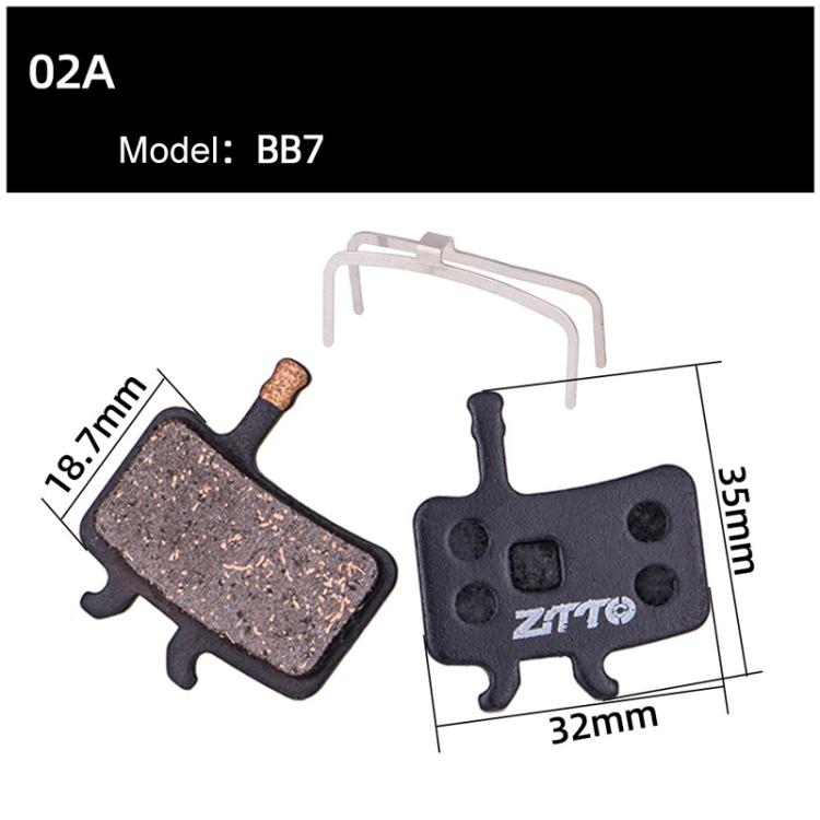 2pairs ZTTO Bicycle Disc Braking Pads Mountain Bike Semi-Metallic Resin Brake Pads, Model: MS-02A - free shipping - PMc TechLife - Order now!
