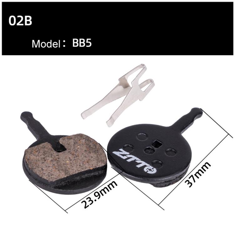 2pairs ZTTO Bicycle Disc Braking Pads Mountain Bike Semi-Metallic Resin Brake Pads, Model: MS-02B - Bicycle Brake Parts by ZTTO | Online Shopping South Africa | PMc TechLife | Buy Now Pay Later Mobicred