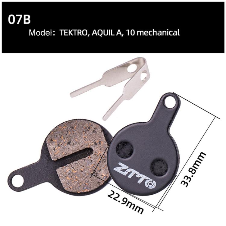 2pairs ZTTO Bicycle Disc Braking Pads Mountain Bike Semi-Metallic Resin Brake Pads, Model: MS-07B - free shipping - PMc TechLife - Order now!