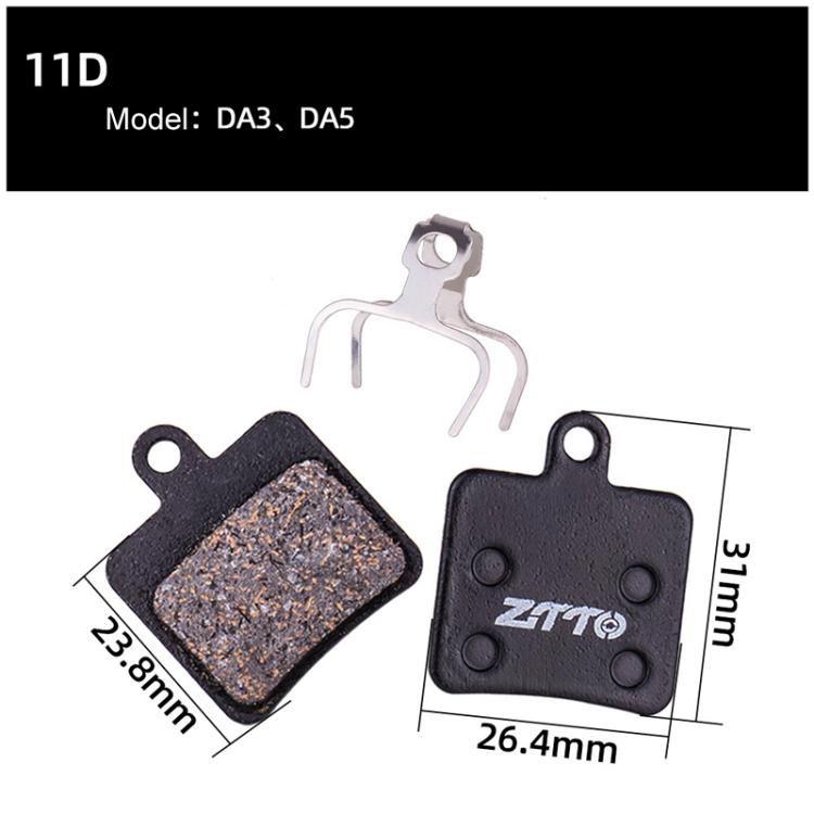 2pairs ZTTO Bicycle Disc Braking Pads Mountain Bike Semi-Metallic Resin Brake Pads, Model: MS-11D - free shipping - PMc TechLife - Order now!