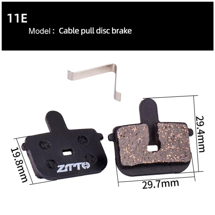 2pairs ZTTO Bicycle Disc Braking Pads Mountain Bike Semi-Metallic Resin Brake Pads, Model: MS-11E - free shipping - PMc TechLife - Order now!