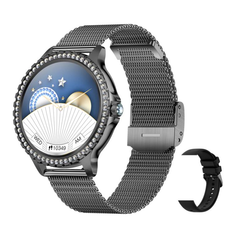 Bluetooth Calling AI Voice Assistant Life Waterproof Sports Smartwatch, Color: Black Mesh Strap+Silicone Strap - free shipping - PMC TechLife - Order now!