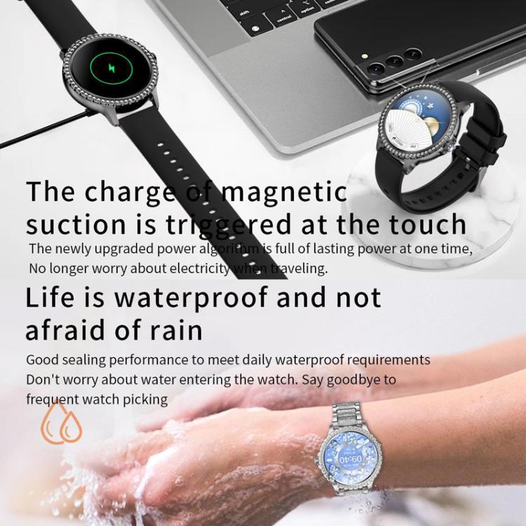 Bluetooth Calling AI Voice Assistant Life Waterproof Sports Smartwatch, Color: Black Silicone Strap - free shipping - PMC TechLife - Order now!
