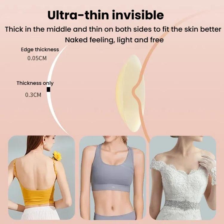 Ultra-thin Invisible Anti-bump Silicone Breast Stickers, Size: 8cm(Fair skin) - Nubra by PMc TechLife | Online Shopping South Africa | PMc TechLife | Buy Now Pay Later Mobicred