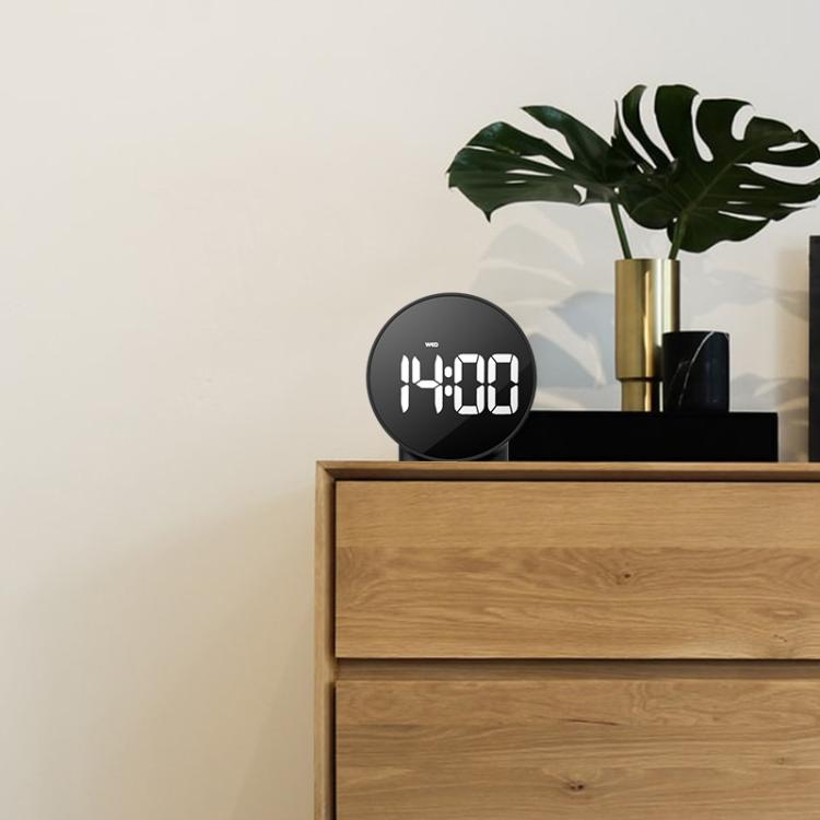 EDUP EH-8816 Simple Digital Electronic Clock Night Light Battery Plug-in Dual Power Mode Alarm Clock(Black Case Colorful Letter) - free shipping - PMC TechLife - Order now!