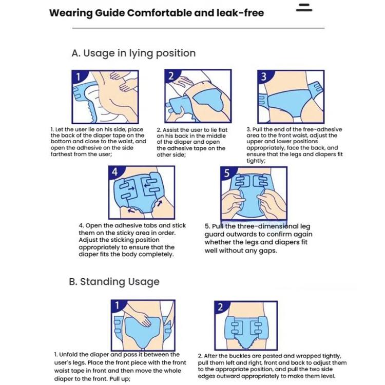 Hexibao Adhesive Adult Diapers, Size: Reinforced XL 30pcs - free shipping - PMC TechLife - Order now!