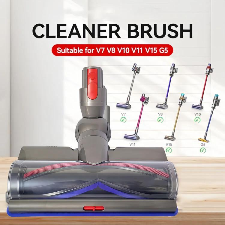 Adjustable Suction Floor Brush for Dyson V7 / V8 / V10 / V11 / V15 / G5 Vacuum Cleaners, Spec: Soft Roller - free shipping - PMc TechLife - Order now!