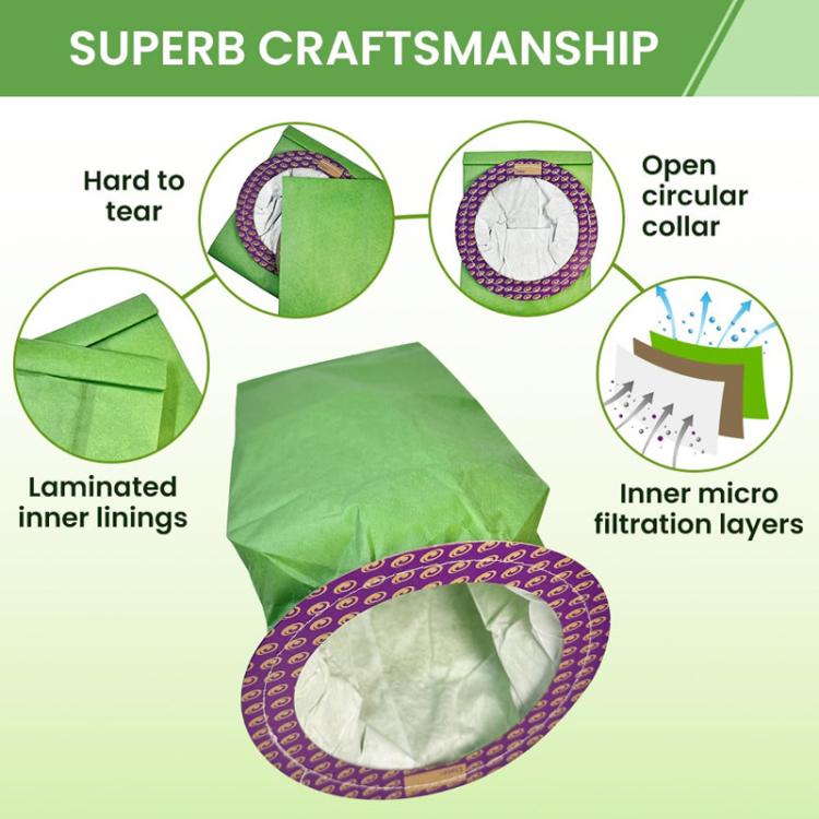 3pcs For ProTeam 100331 Vacuum Cleaner Accessories Paper Bag Dust Collection Bag - Other Accessories by PMc TechLife | Online Shopping South Africa | PMc TechLife | Buy Now Pay Later Mobicred