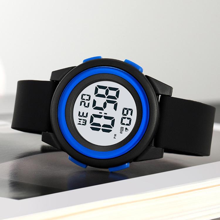 SKMEI 2429 Youth Electronic Watch Simple Outdoor Sports Watch(Black Blue) - free shipping - PMC TechLife - Order now!