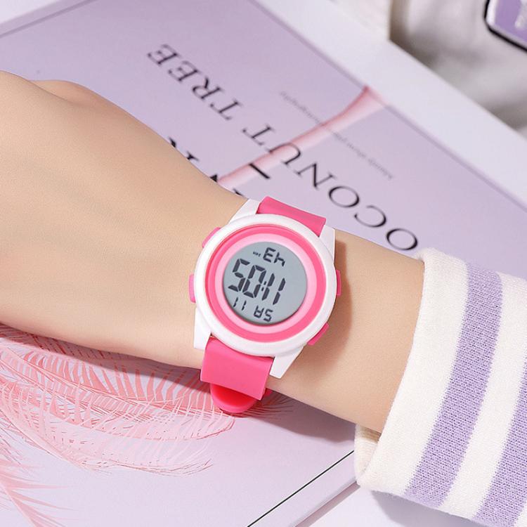 SKMEI 2429 Youth Electronic Watch Simple Outdoor Sports Watch(Pink) - free shipping - PMC TechLife - Order now!
