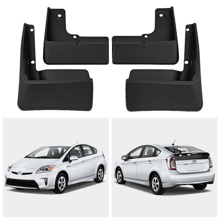 For 2010-2015 Toyota Prius Car Tire Soft Rubber Mudguard(Black) - Wheels Tires & Parts by PMc TechLife | Online Shopping South Africa | PMc TechLife | Buy Now Pay Later Mobicred