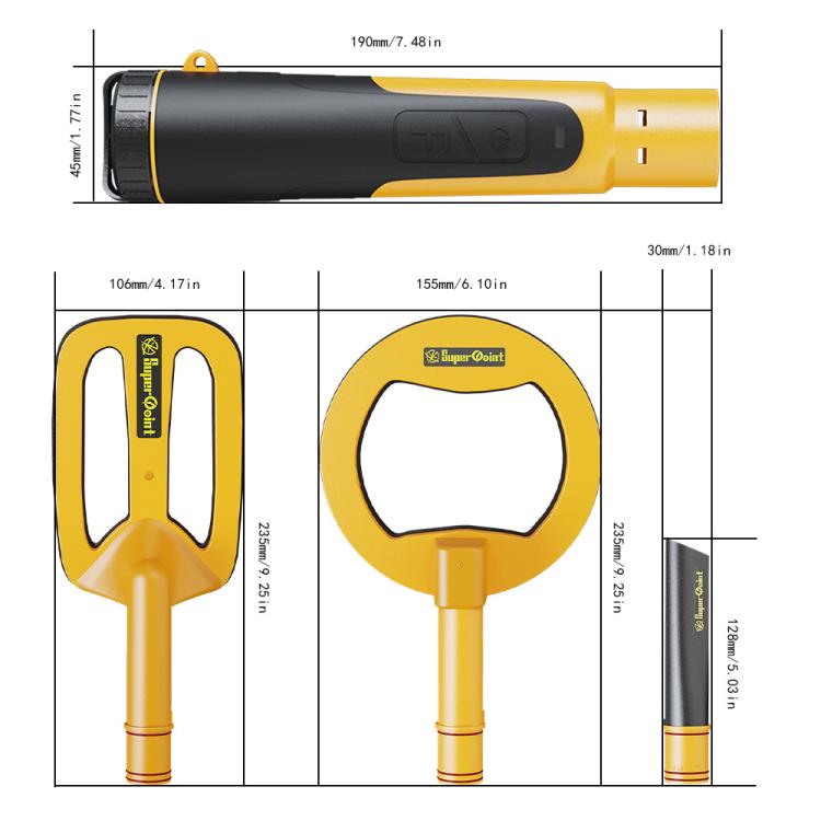 Goint IP960 Handheld 3 In 1 Metal Detector Outdoor Treasure Hunting Pulse Waterproof Rechargeable Gold Detector - free shipping - PMc TechLife - Order now!