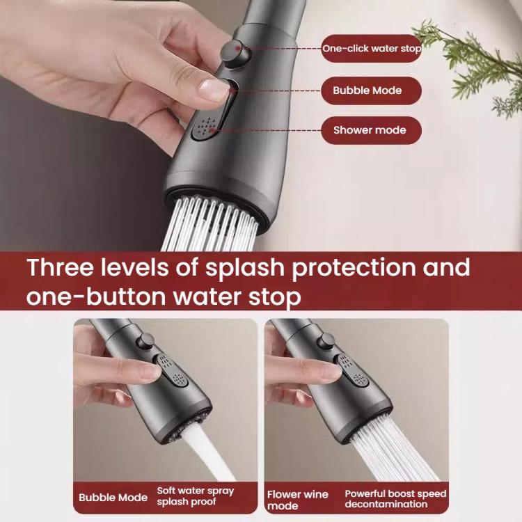 Kitchen Universal Faucet Extender Sink Connector Spout Swivel Faucet Splash Guard(Silver) - free shipping - PMc TechLife - Order now!