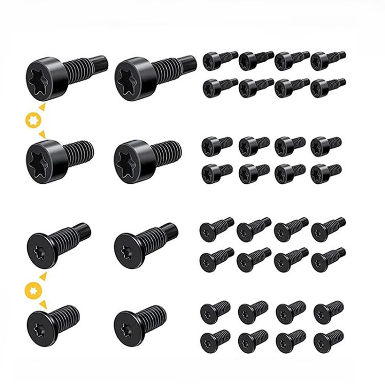 40pcs /Pack T6 T15 Security Tamper-Proof Torx Screws with Anti-Theft Holes for Ring Doorbell & Camera Mounting(Black) - free shipping - PMc TechLife - Order now!
