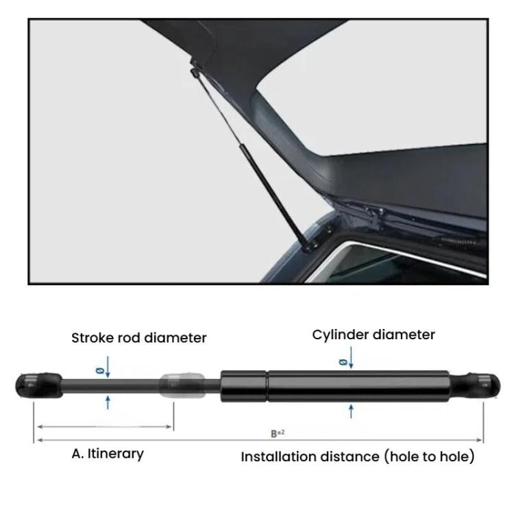 2pcs For BMW Z4/E85/E86 Trunk Gas Spring Strut 51247016186(Black) - free shipping - PMc TechLife - Order now!