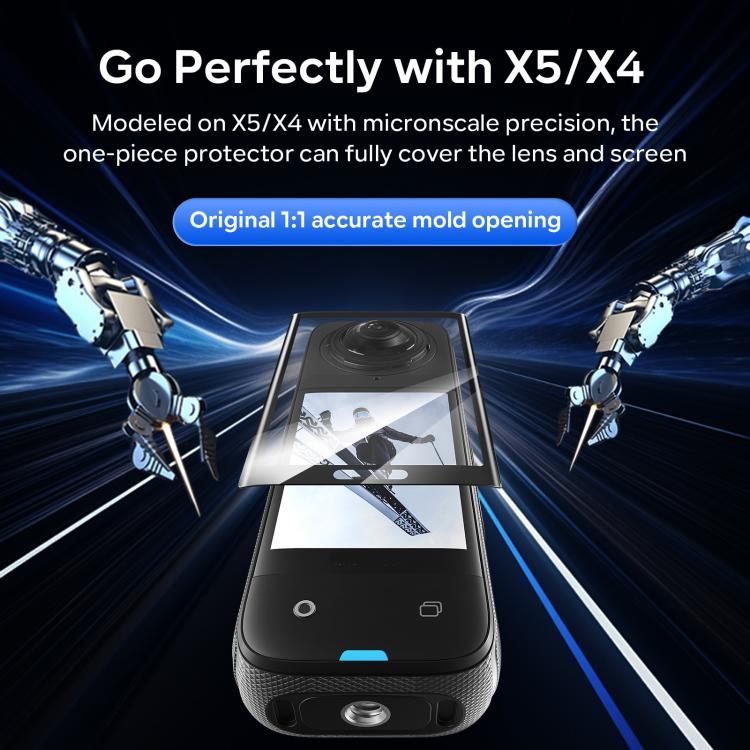For Insta360 X5 / X4 aMagisn Tempered Glass Screen Protector Anti-Scratch 9H Hardness(1 Pack) - free shipping - PMC TechLife - Order now!