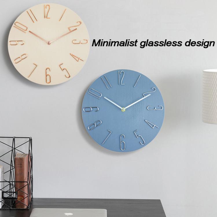 12 Inch Frameless Minimalist Wall Clock Silent Modern Quartz Clock for Living Room, Bedroom, Kitchen, Color: Black Gold - free shipping - PMC TechLife - Order now!