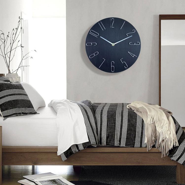 12 Inch Frameless Minimalist Wall Clock Silent Modern Quartz Clock for Living Room, Bedroom, Kitchen, Color: Black Gold - free shipping - PMC TechLife - Order now!