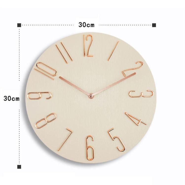 12 Inch Frameless Minimalist Wall Clock Silent Modern Quartz Clock for Living Room, Bedroom, Kitchen, Color: Gold Bronze - free shipping - PMC TechLife - Order now!