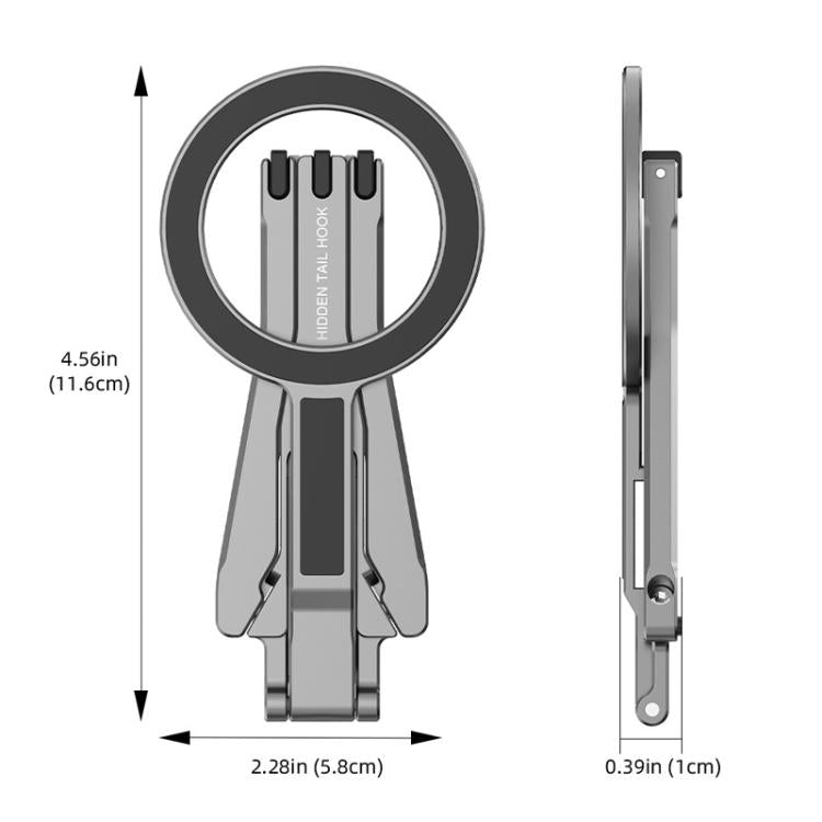 Magsafe Mobile Phone Magnetic Holder Desktop Tripod(Silver Gray) - free shipping - PMc TechLife - Order now!