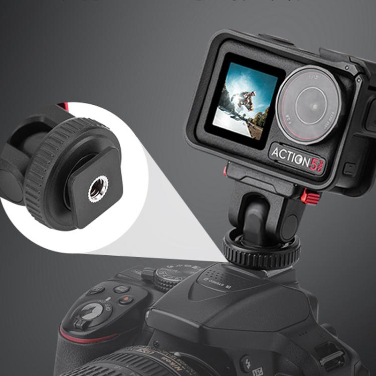 For Osmo Action 3 / 4 / 5 Pro Flymile AC5003 Magnetic Head Quick Release Base(Black) - free shipping - PMC TechLife - Order now!