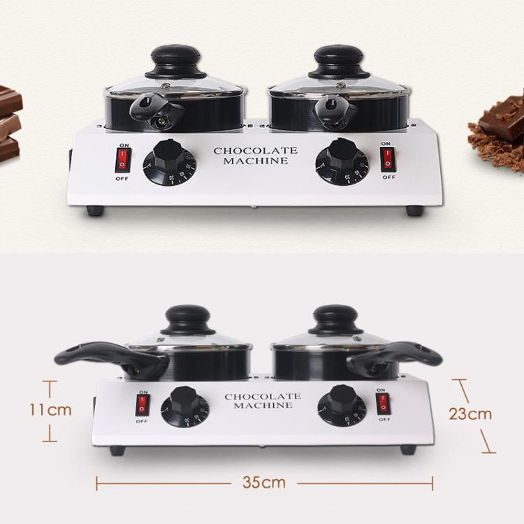 Dessert Making Double Cylinder Chocolate Hot Melt Machine UK Plug - free shipping - PMC TechLife - Order now!