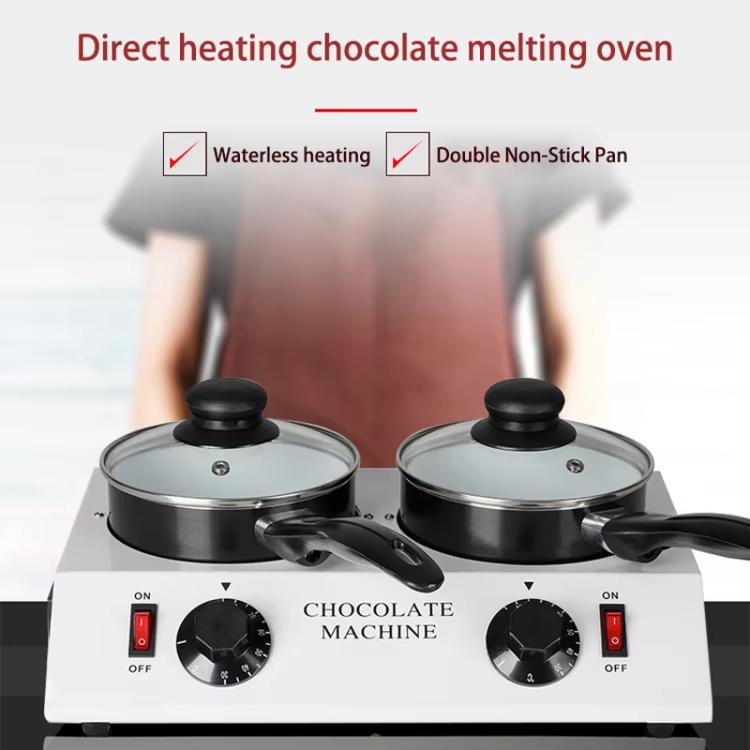 Dessert Making Double Cylinder Chocolate Hot Melt Machine UK Plug - free shipping - PMC TechLife - Order now!