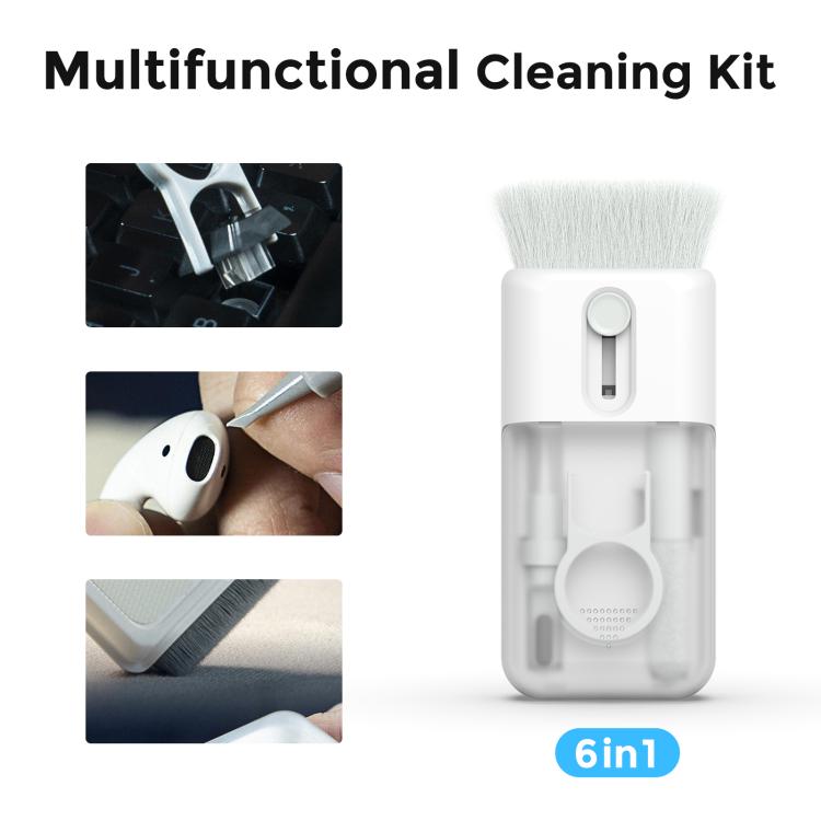 AhaStyle WG93 6 In 1 Earphone Phone Keyboard Multi-Functional Cleaning Tools - free shipping - PMC TechLife - Order now!
