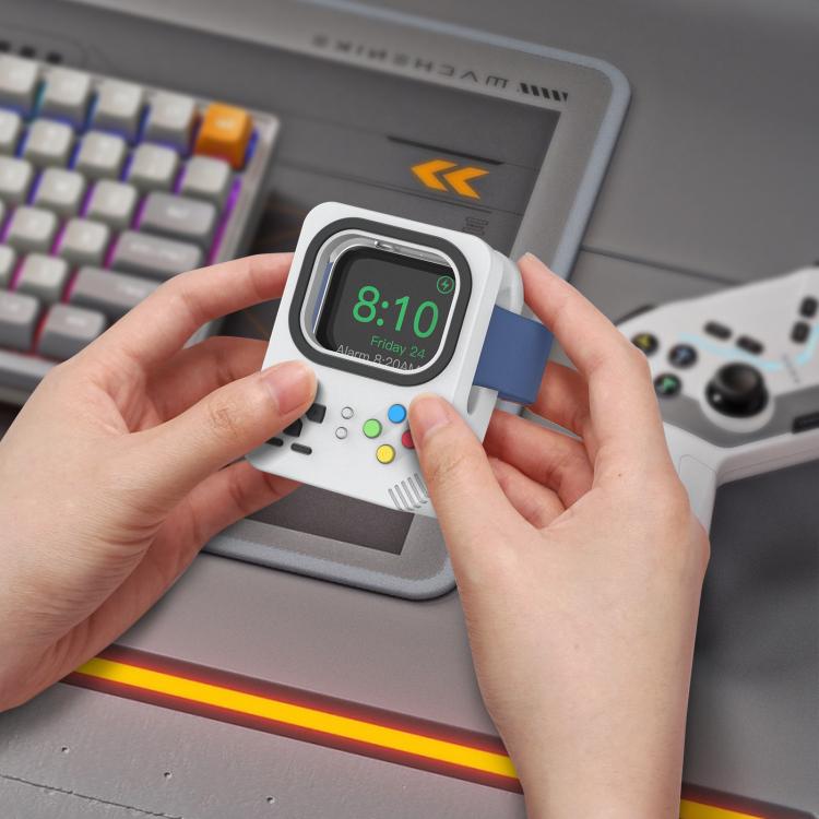 For Apple Watch AhaStyle DD05 Silicone Mini Charging Stand, Without Charger(Pink) - Charger / Holder by AhaStyle | Online Shopping South Africa | PMC TechLife | Buy Now Pay Later Mobicred