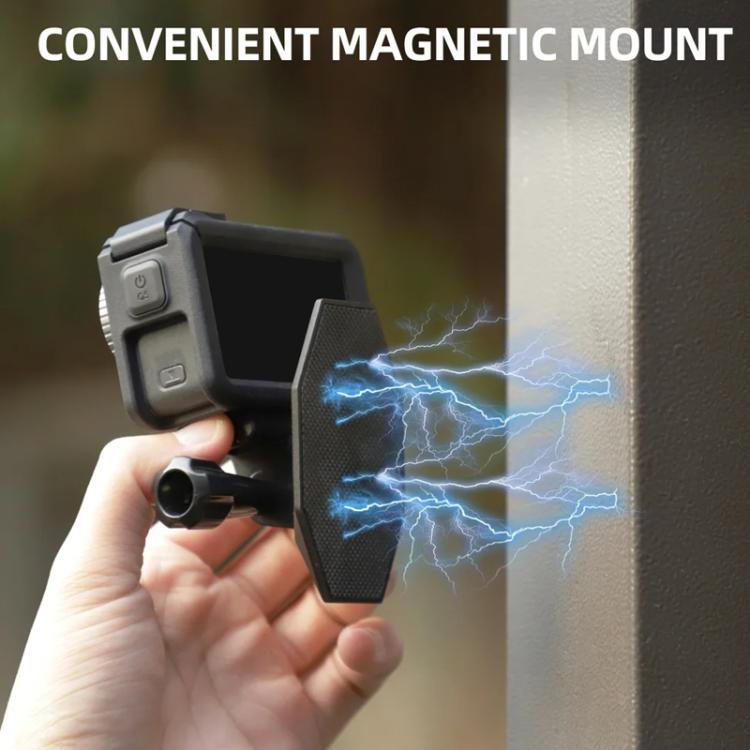 Sunnylife DZ762 Sports Camera Magnetic Dock Expansion Adapter Bracket(Black) - free shipping - PMC TechLife - Order now!