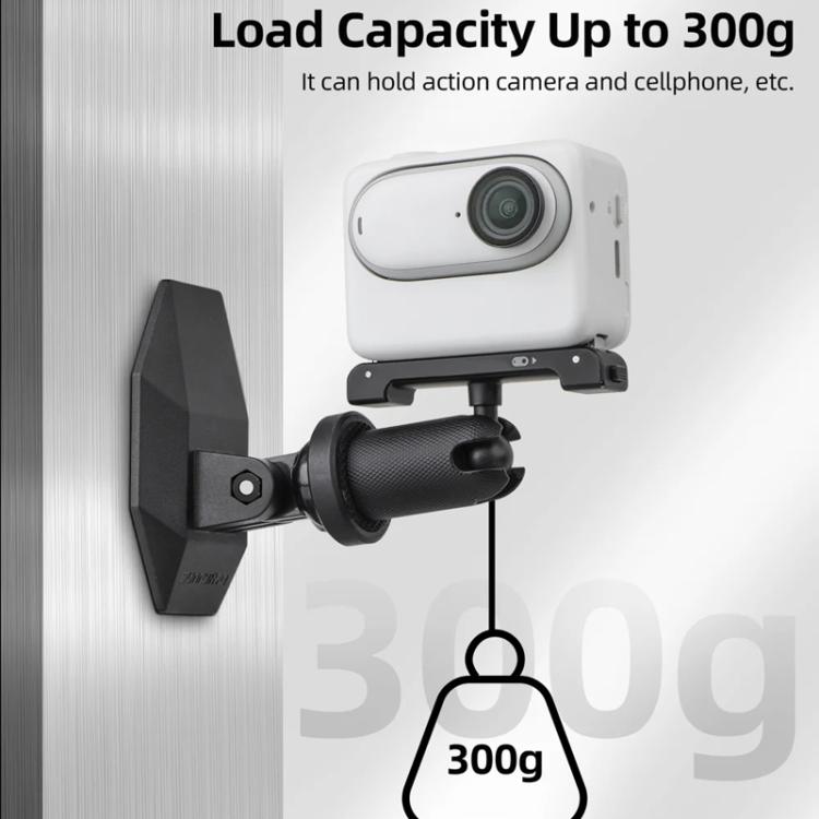 Sunnylife DZ762 Sports Camera Magnetic Dock Expansion Adapter Bracket(Black) - free shipping - PMC TechLife - Order now!