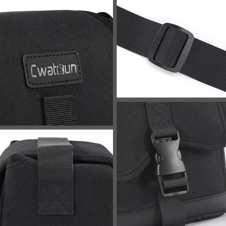 Cwatcun D186 Small Anti-scratch Lightweight Camera Shoulder Bag Camera Portable Crossbody Storage Bag(Black) - free shipping - PMC TechLife - Order now!