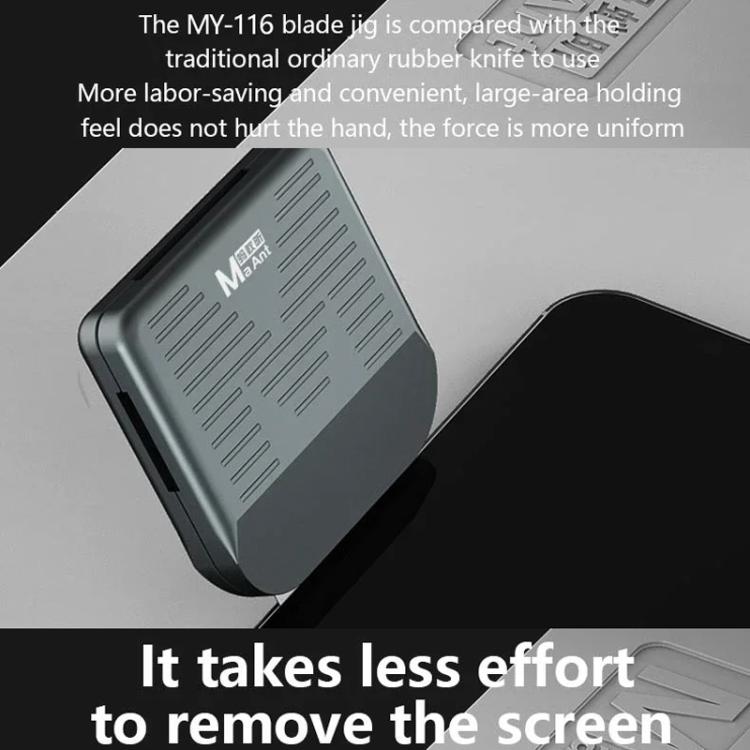 MaAnt MY-116 Magnetic Double-sided Blade Fixed Fixture Cell Phone Repair Removal Screen Shoveling Degumming Knife(Without Blade) - free shipping - PMC TechLife - Order now!