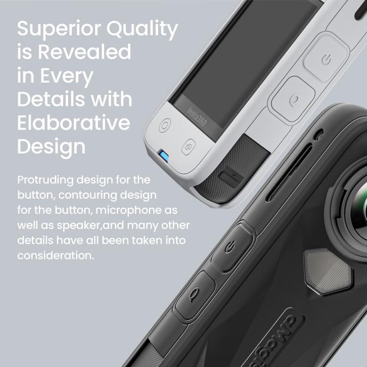 aMagisn Body Case For Insta360 X5 Action Camera Protective Accessories Black - free shipping - PMC TechLife - Order now!